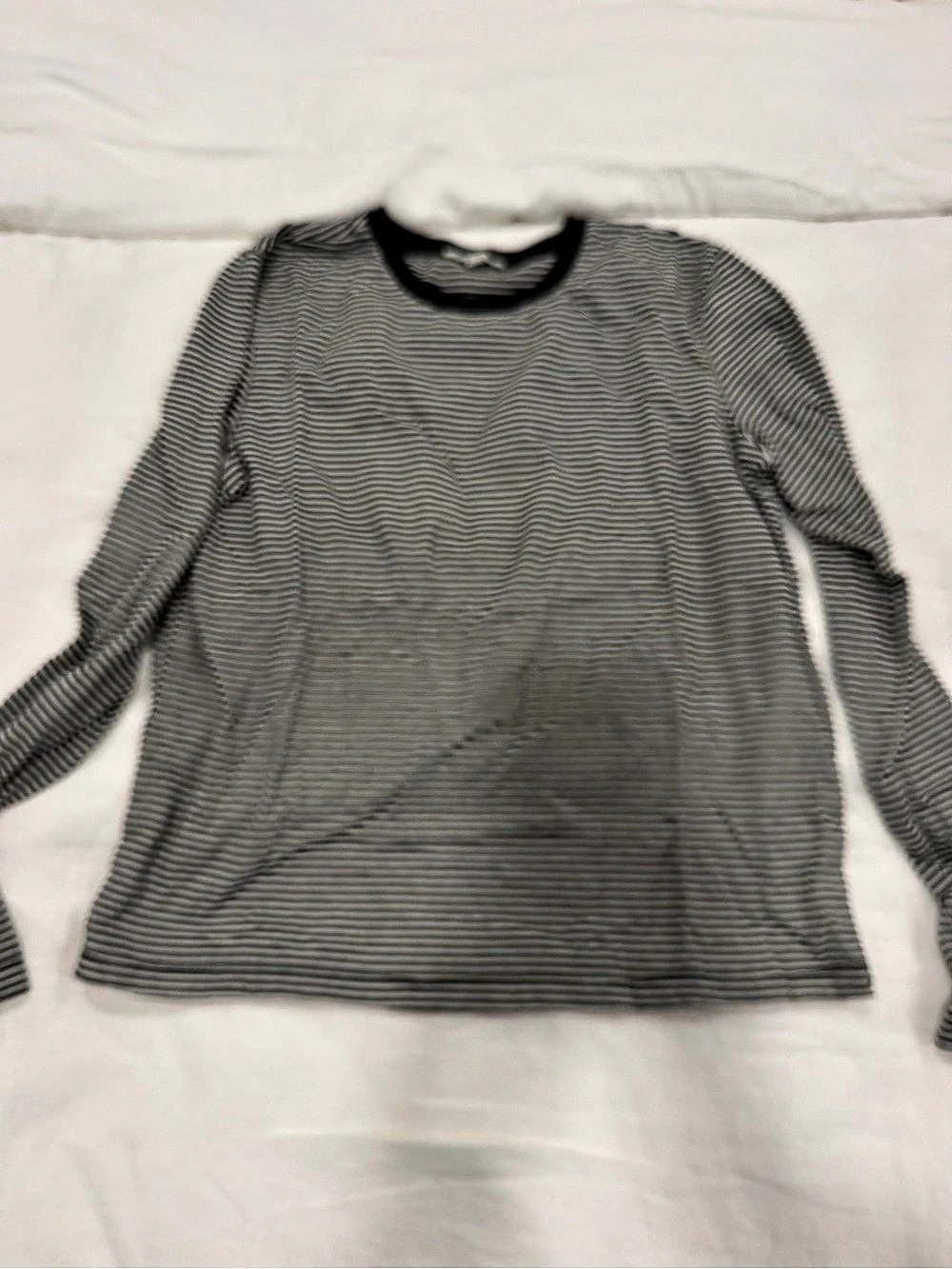 Z Supply Sailor Striped Top Long Sleeve Black & White Medium